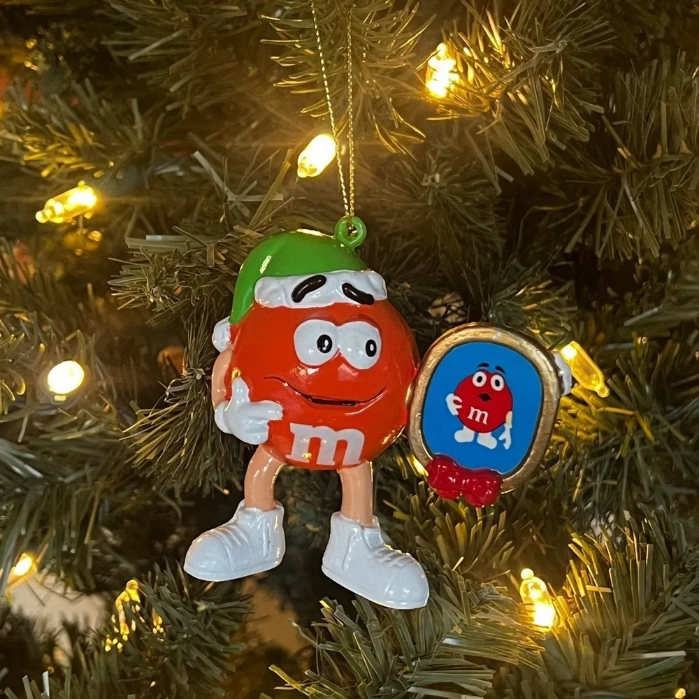 🧡 Vintage M&M’s Orange Christmas Ornament